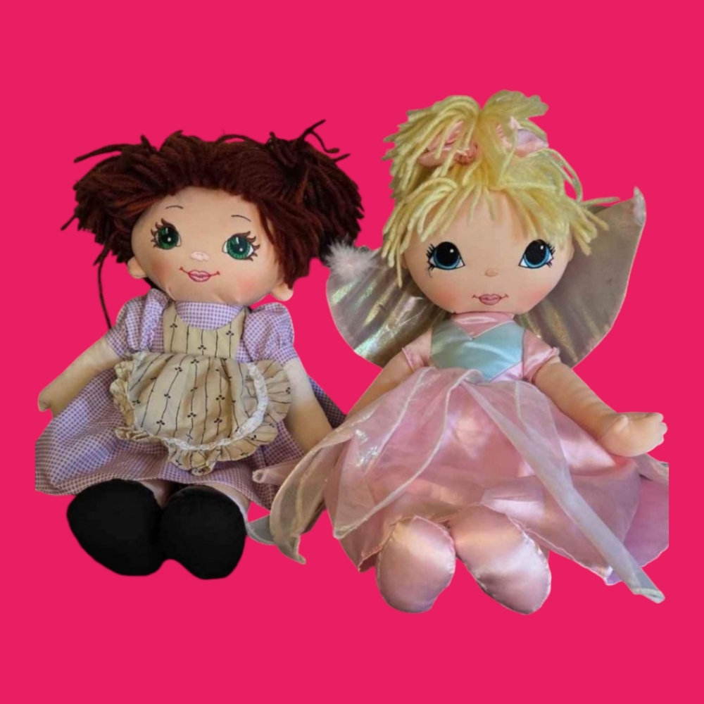 2 Rag dolls, La Bella Ballerina and Sweetie Mine 16 in
